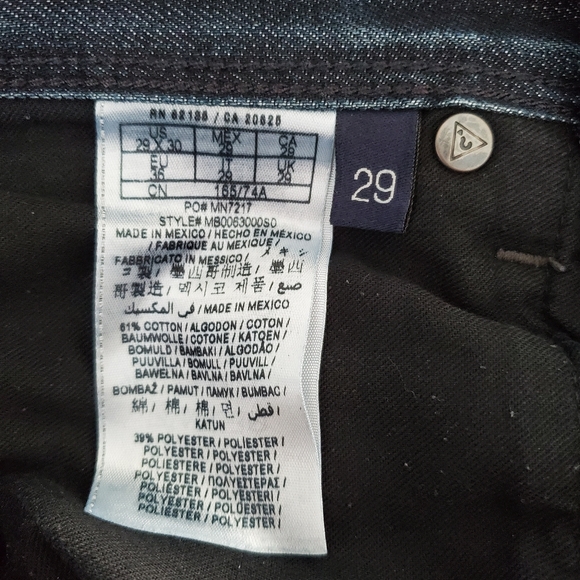 Guess Jeans Slim Straight, Mens, Size 29 - Picture 6 of 11